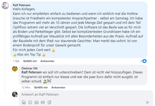 Referenz bei Facebook 5-2024